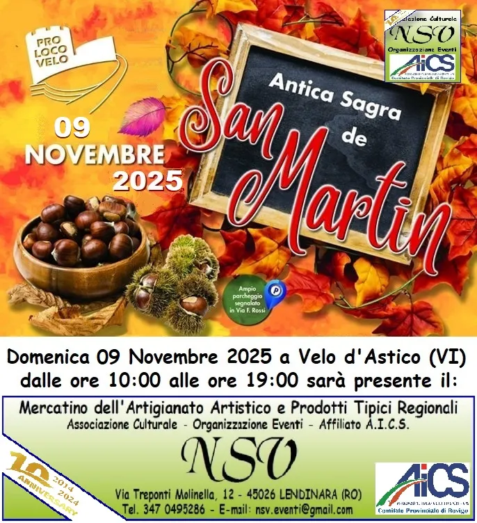 Mercatino di San Martin a Velo d’Astico 2026