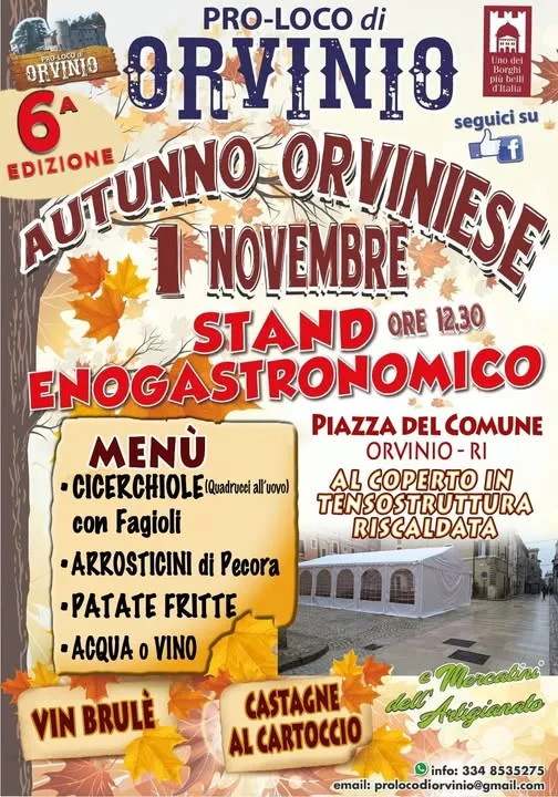 Autunno Orviniese a Orvinio 2026