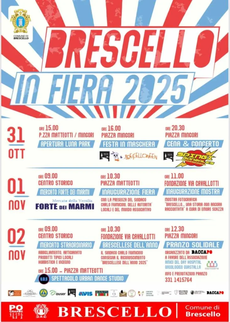 Fiera d’Ognissanti a Brescello 2026