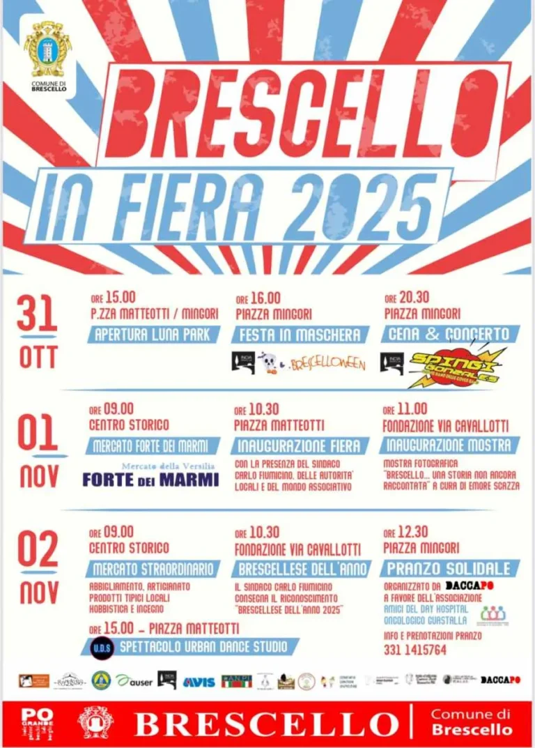 Fiera d’Ognissanti a Brescello 2026