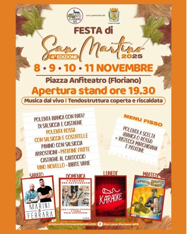 Festa di San Martino a Floriano di Campli 2026