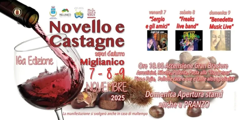 Novello e Castagne a Miglianico 2026