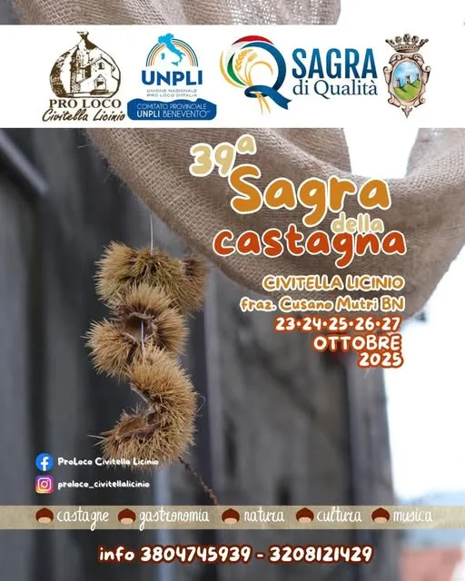 Sagra della Castagna a Civitella Licinio 2026