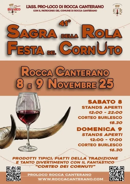 Sagra della Rola e Festa del Cornuto a Rocca Canterano 2026