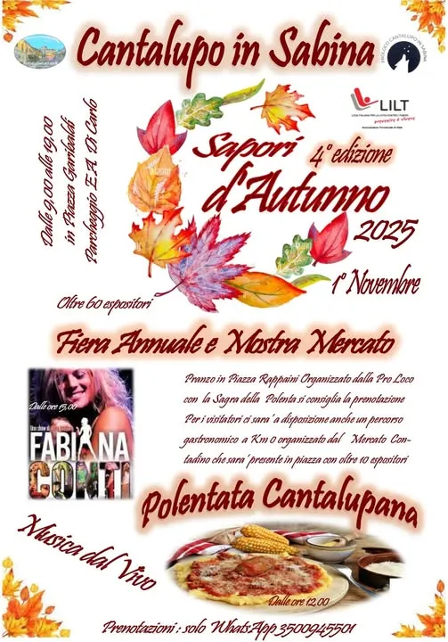 Sapori d’Autunno a Cantalupo in Sabina 2026
