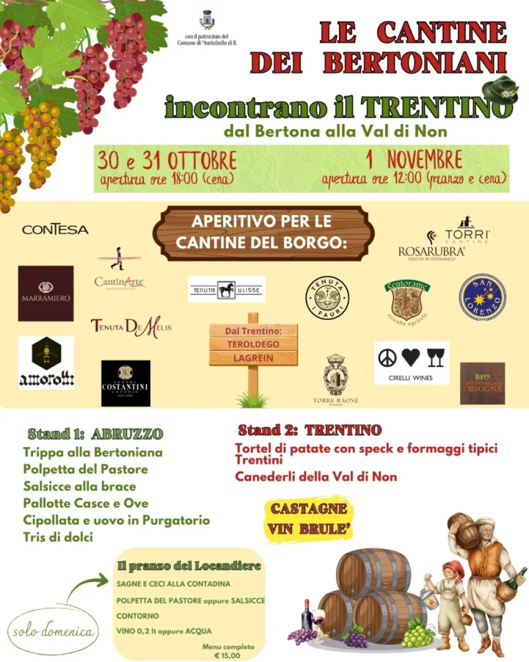 Le Cantine dei Bertoniani 2026 a Montebello di Bertona