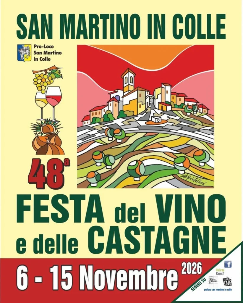 Festa del Vino e delle Castagne a San Martino in Colle 2026