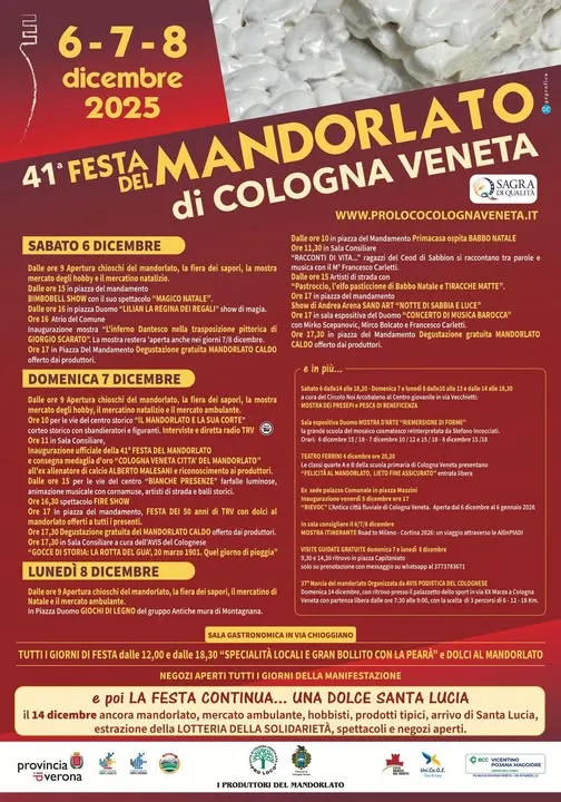 Festa del Mandorlato di Cologna Veneta Novembre-Dicembre 2026