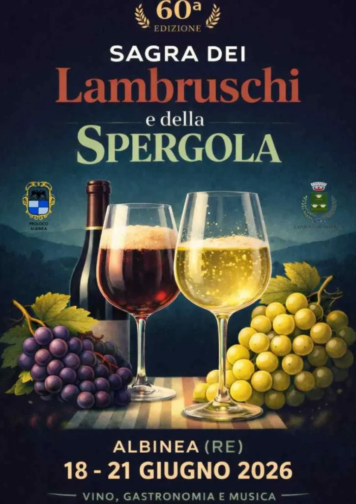 Sagra dei Lambruschi e della Spergola Giugno 2026 ad Albinea