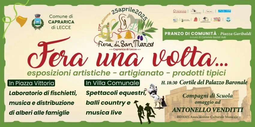 Fiera di San Marco Aprile 2026 a Caprarica di Lecce