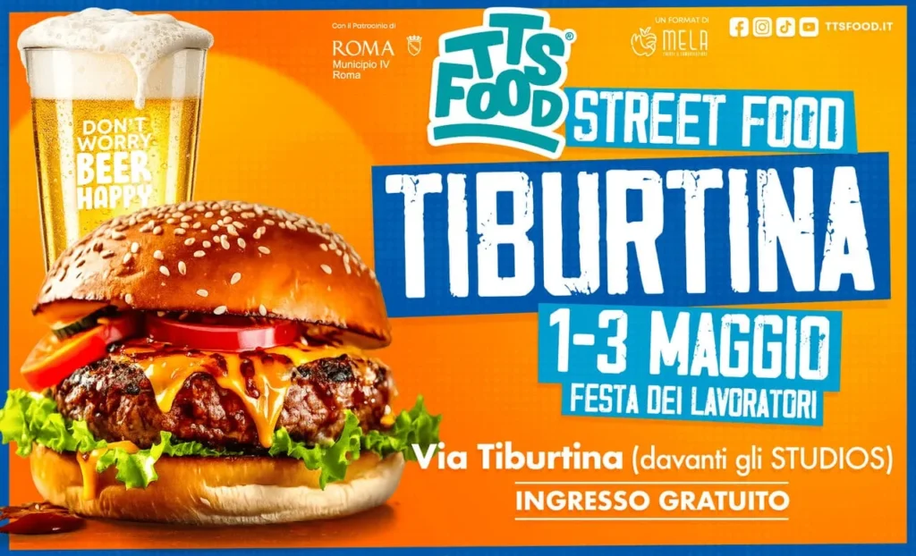 TTS Street Food Tiburtina Maggio 2026 a Roma