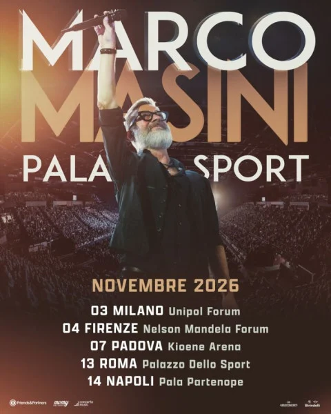 Marco Masini Napoli 2026 – Concerto al Palapartenope