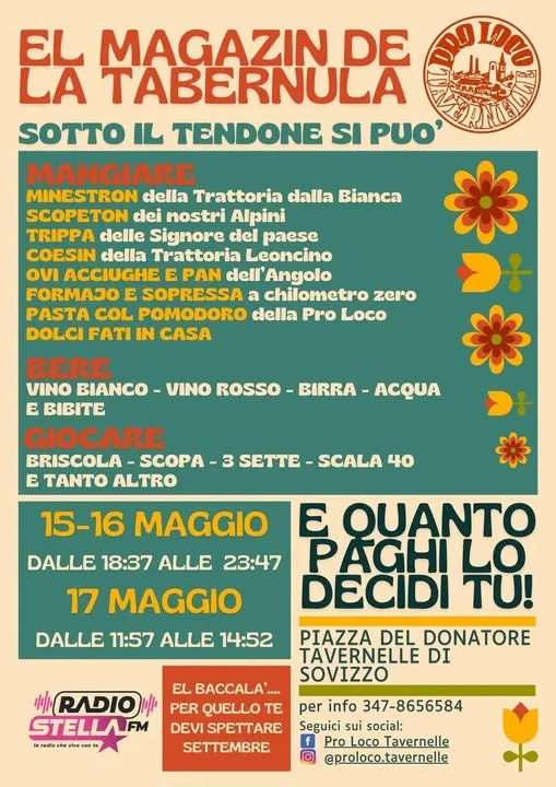 El Magazìn de la Tabernula Maggio 2026 a Tavernelle di Sovizzo