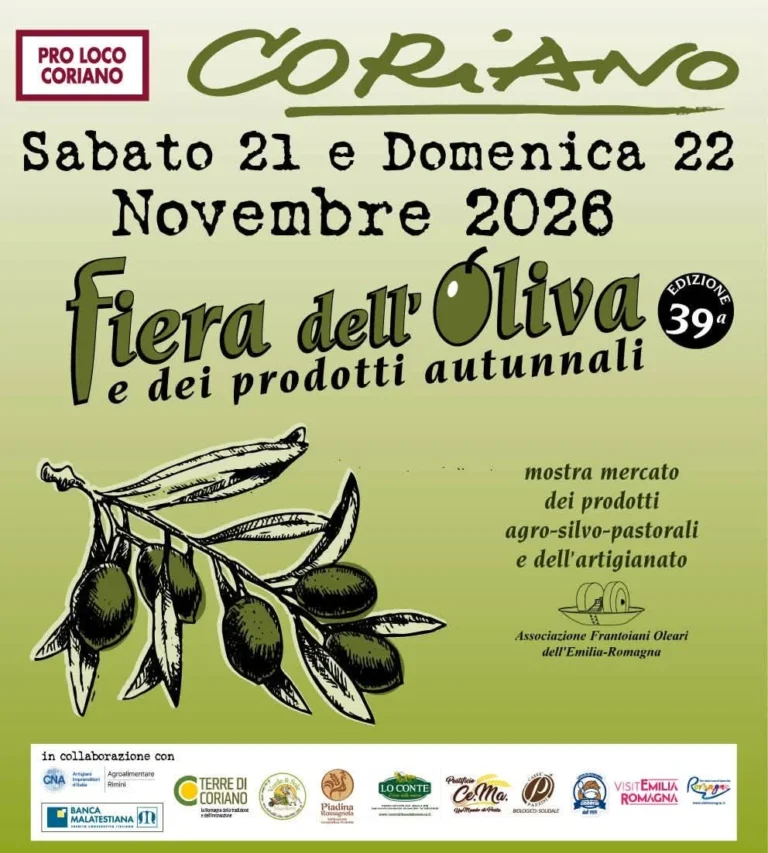 Fiera dell’Oliva e dei Prodotti Autunnali a Coriano 2026