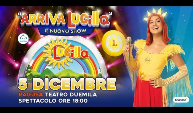 Arriva Lucilla spettacolo per bambini a Ragusa 2026