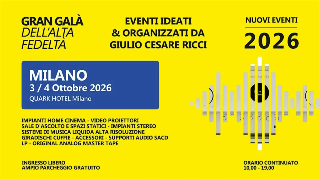 Evento Alta Fedeltà Milano 2026