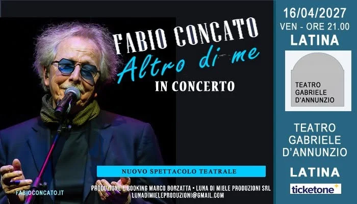 Concerto di Fabio Concato a Latina 2027