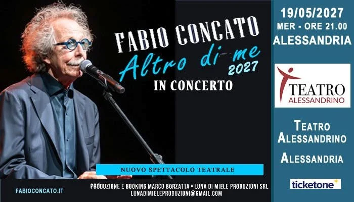 Concerto Fabio Concato ad Alessandria 2027