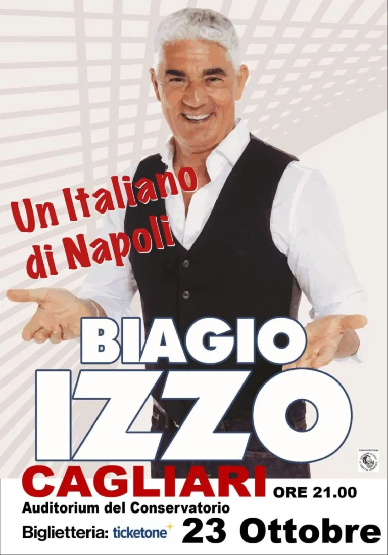 Biagio Izzo a Cagliari 2026