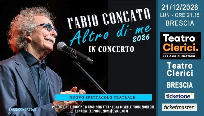 Concerto Fabio Concato Brescia 2026