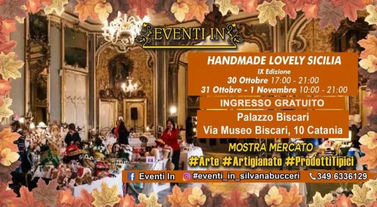 Handmade Lovely Sicilia 2026 a Palazzo Biscari, Catania