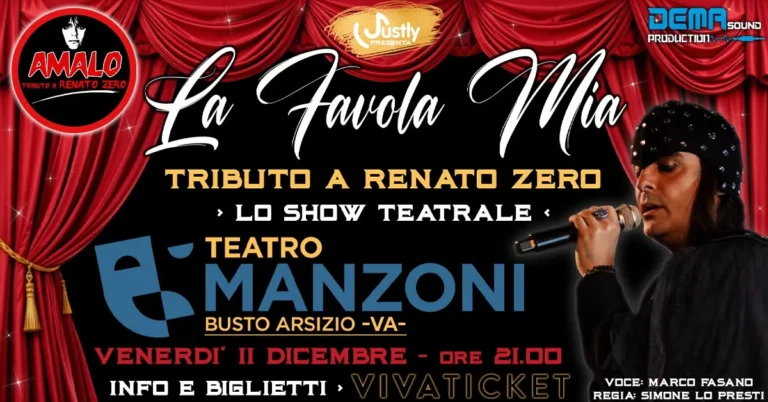 Evento La Favola Mia Tribute Renato Zero Busto Arsizio 2026