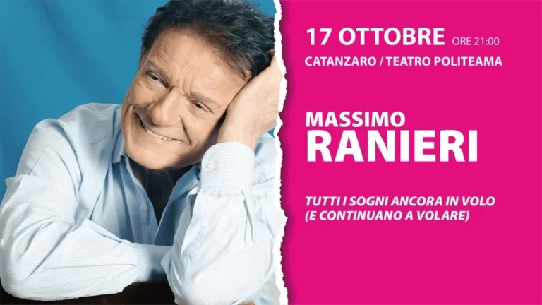 Massimo Ranieri concerto Catanzaro 2026
