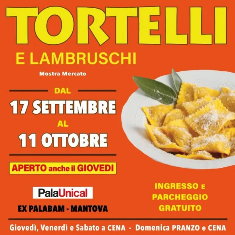 Evento Tortelli e Lambruschi a Mantova 2026