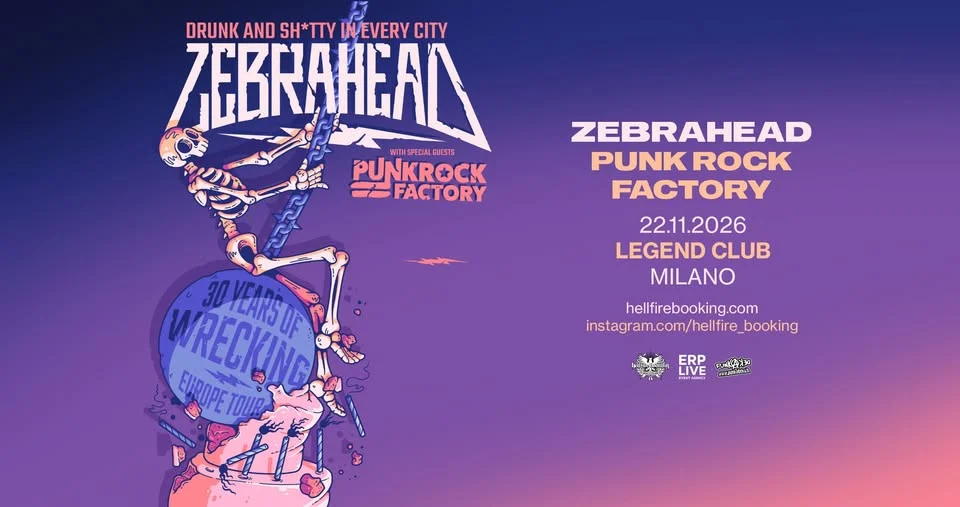 Evento Zebrahead e Punk Rock Factory Milano 2026