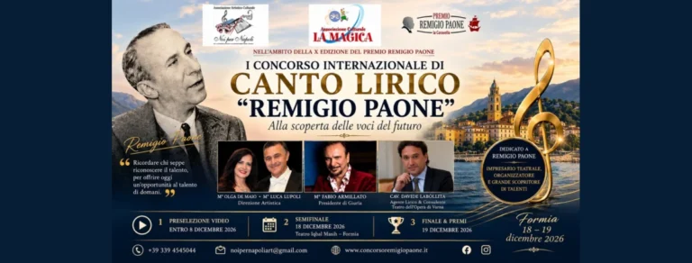 I Concorso Internazionale di Canto Lirico “Remigio Paone” Alla scoperta delle voci del futuro
