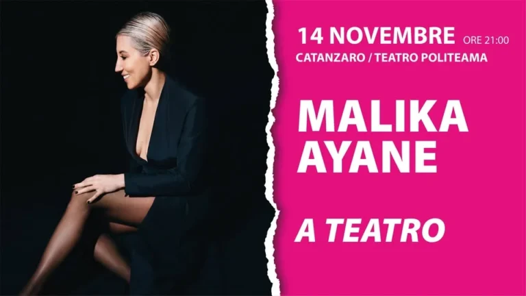 Malika Ayane concerto Catanzaro 2026