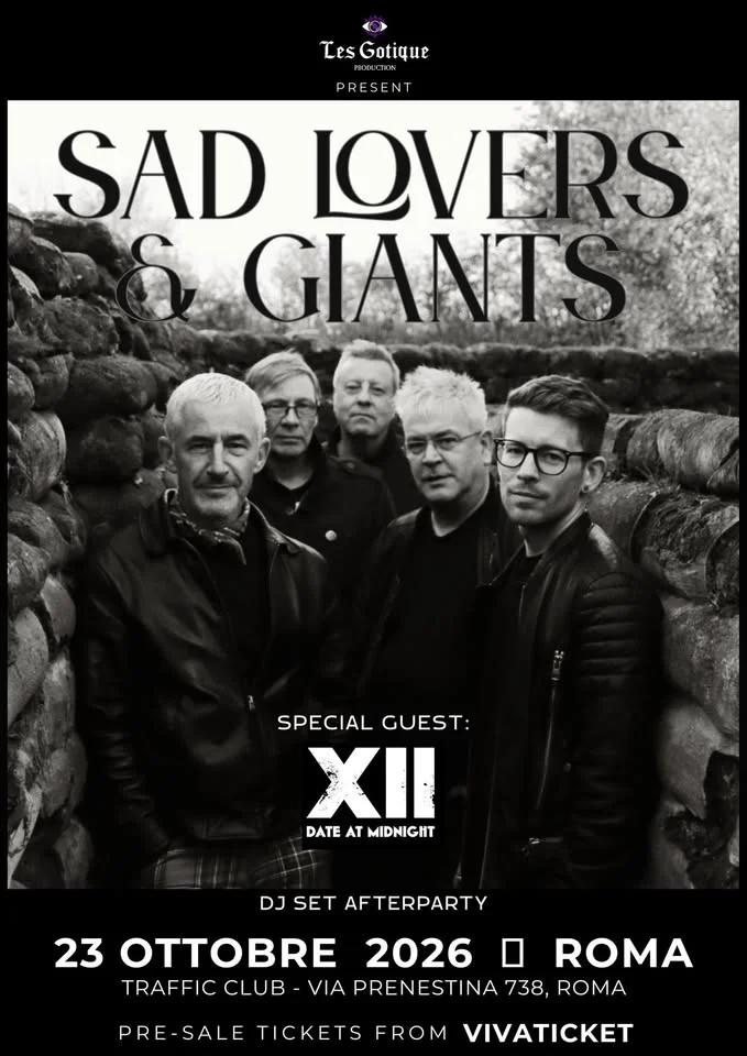 Sad Lovers And Giants live a Roma 2026