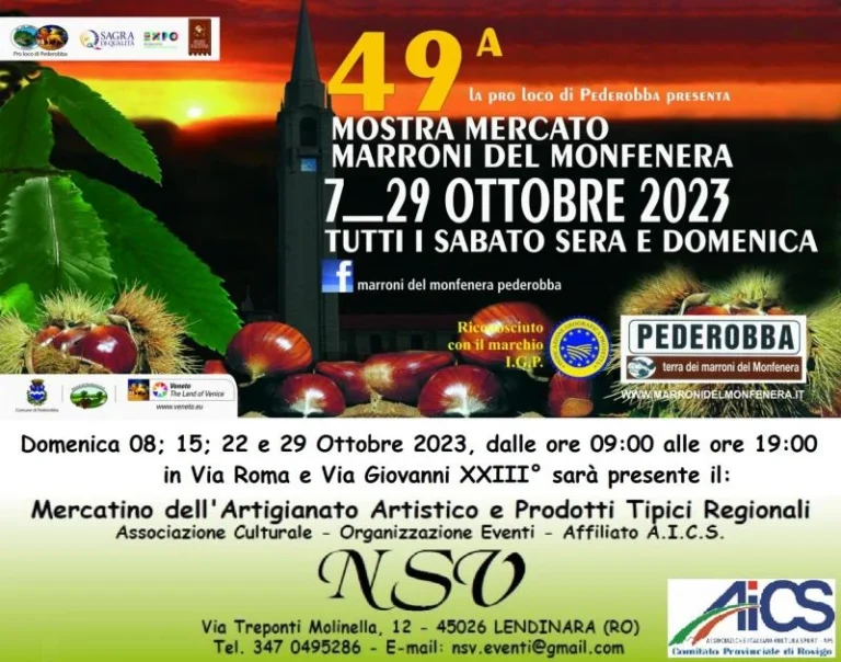 Mostra Mercato Marroni Del Monfenera 2026 a Pederobba