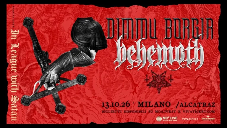 Behemoth, Dimmu Borgir e Dark Funeral a Milano 2026
