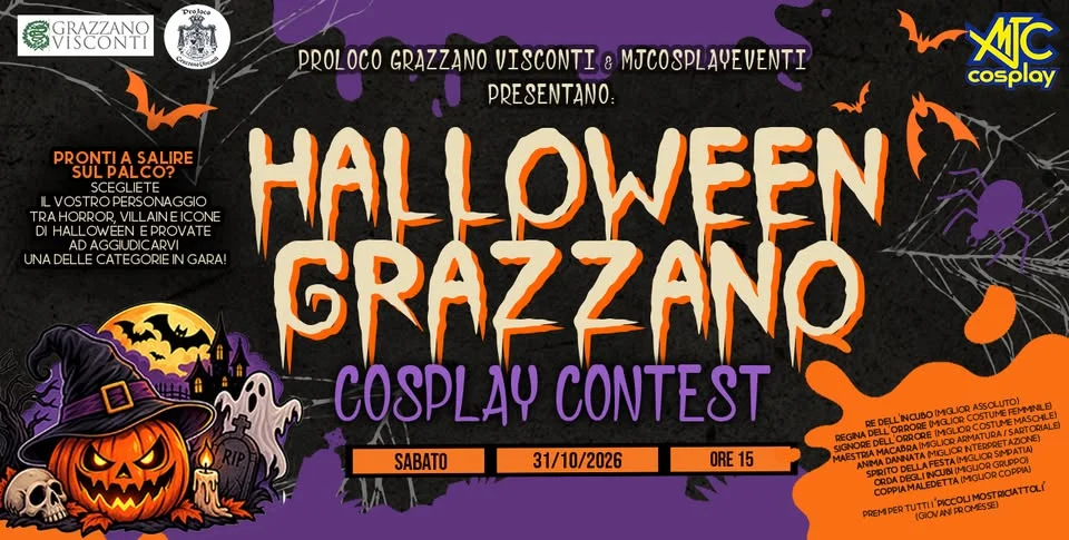 Halloween Grazzano Cosplay Contest 2026 a Vigolzone