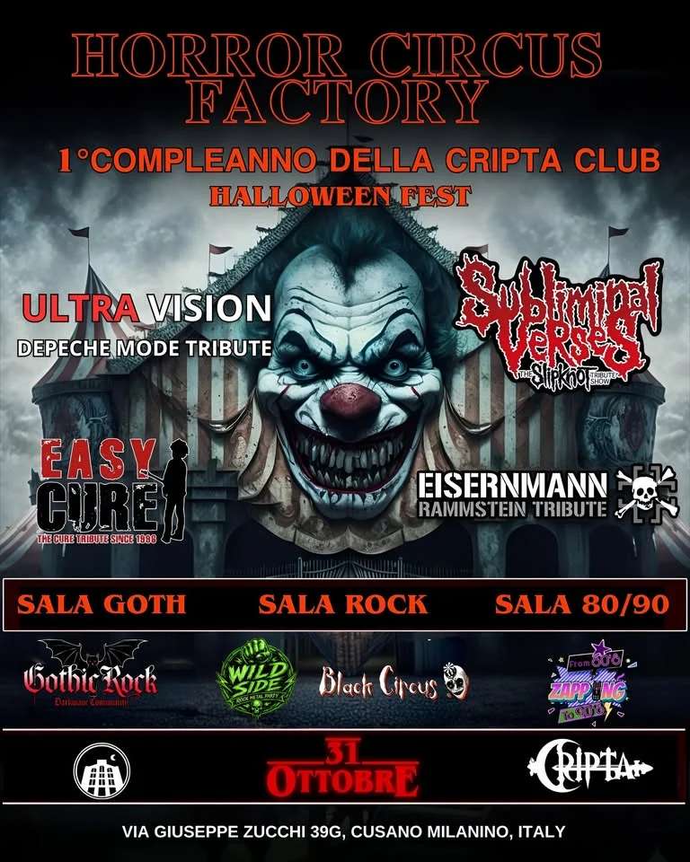 Horror Circus Factory Halloween Fest 2026 a Cusano Milanino