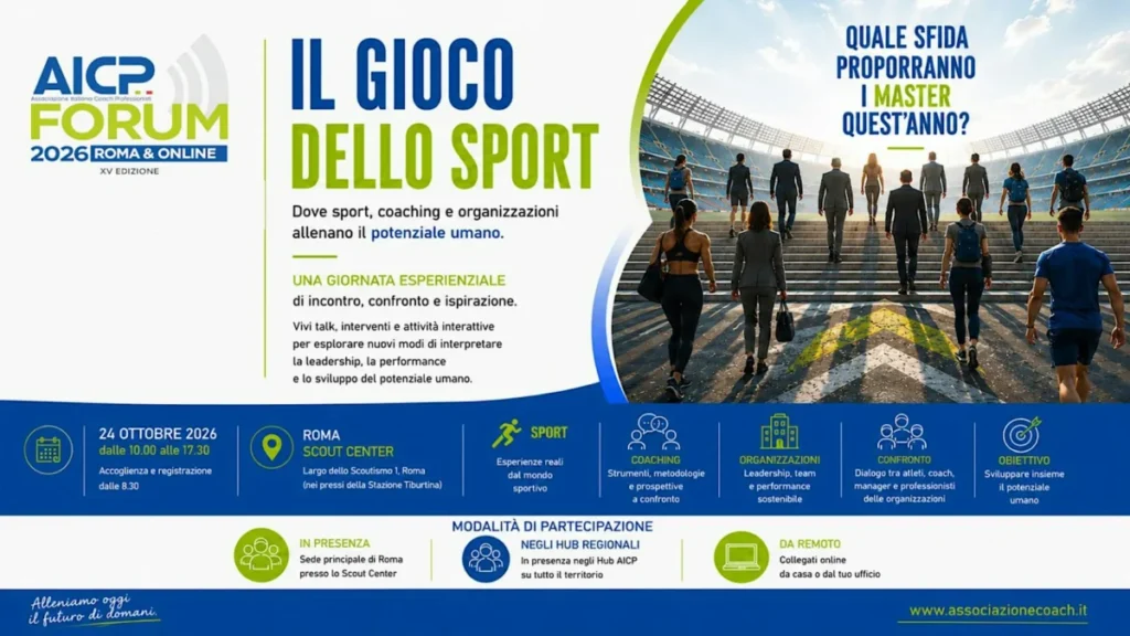 Evento XV Forum AICP 2026 a Roma