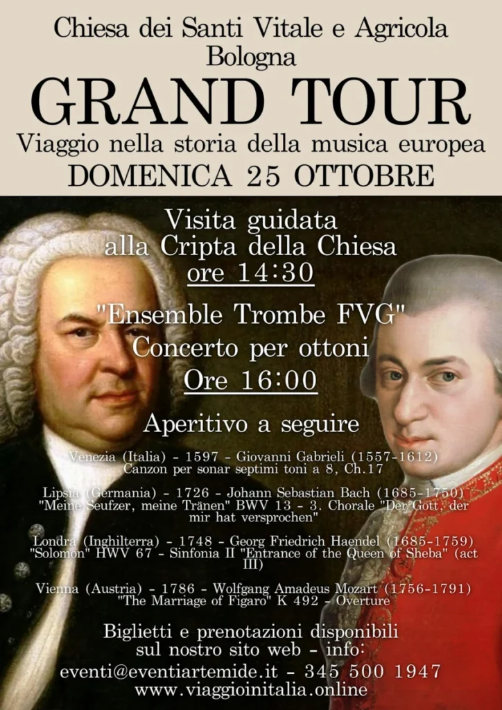 Gran Tour Bologna 2026 – Musica europea