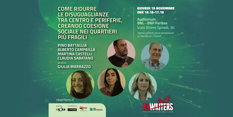 Evento Roma 2026: ridurre disuguaglianze tra centro e periferie