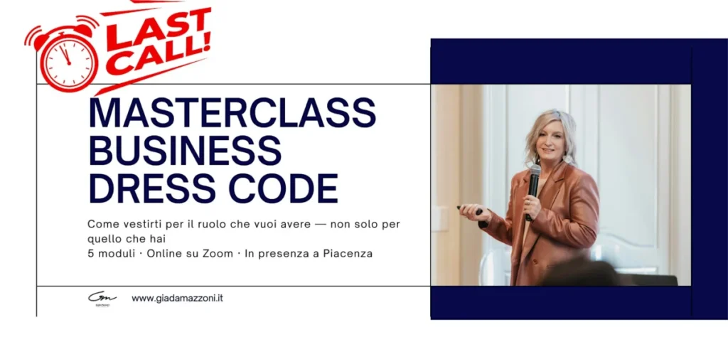 Masterclass Business Dress Code Piacenza 2026