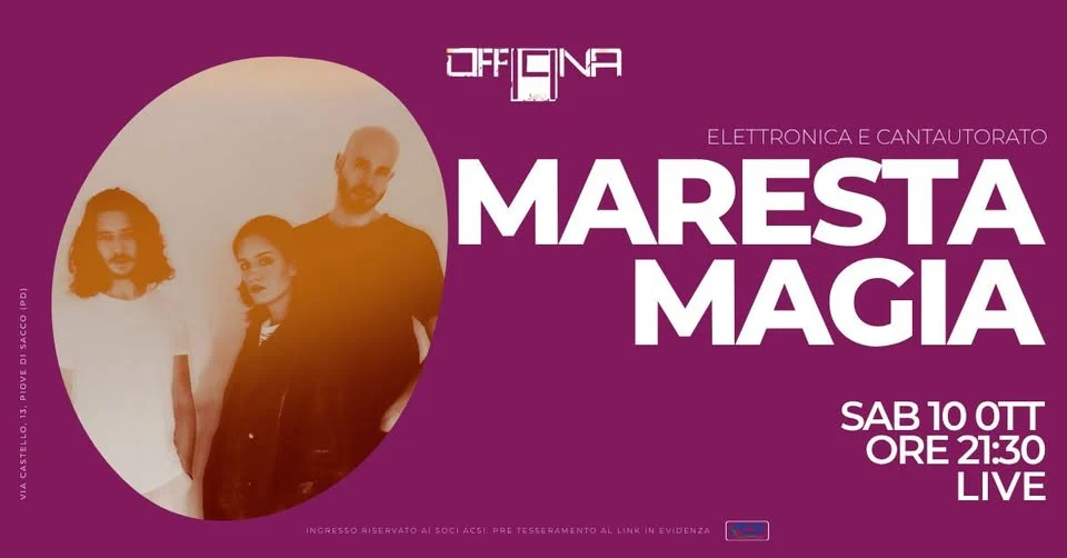 Evento Marestamagia Officina19 Piove di Sacco 2026