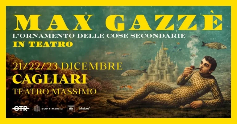 Max Gazzè concerto Cagliari 2026