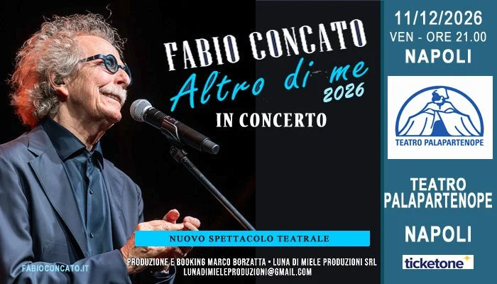 Concerto Fabio Concato Napoli 2026 | Altro di Me Tour