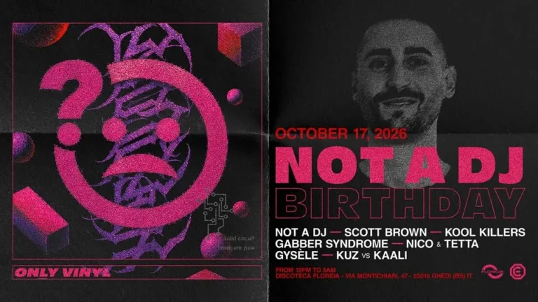 Evento Not A Dj – Birthday Ghedi 2026