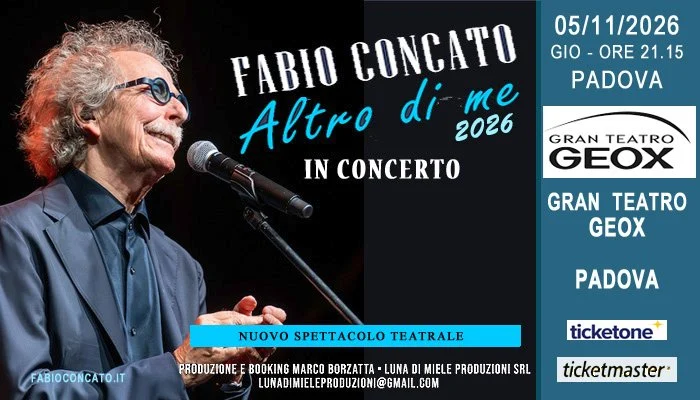 Concerto Fabio Concato a Padova 2026