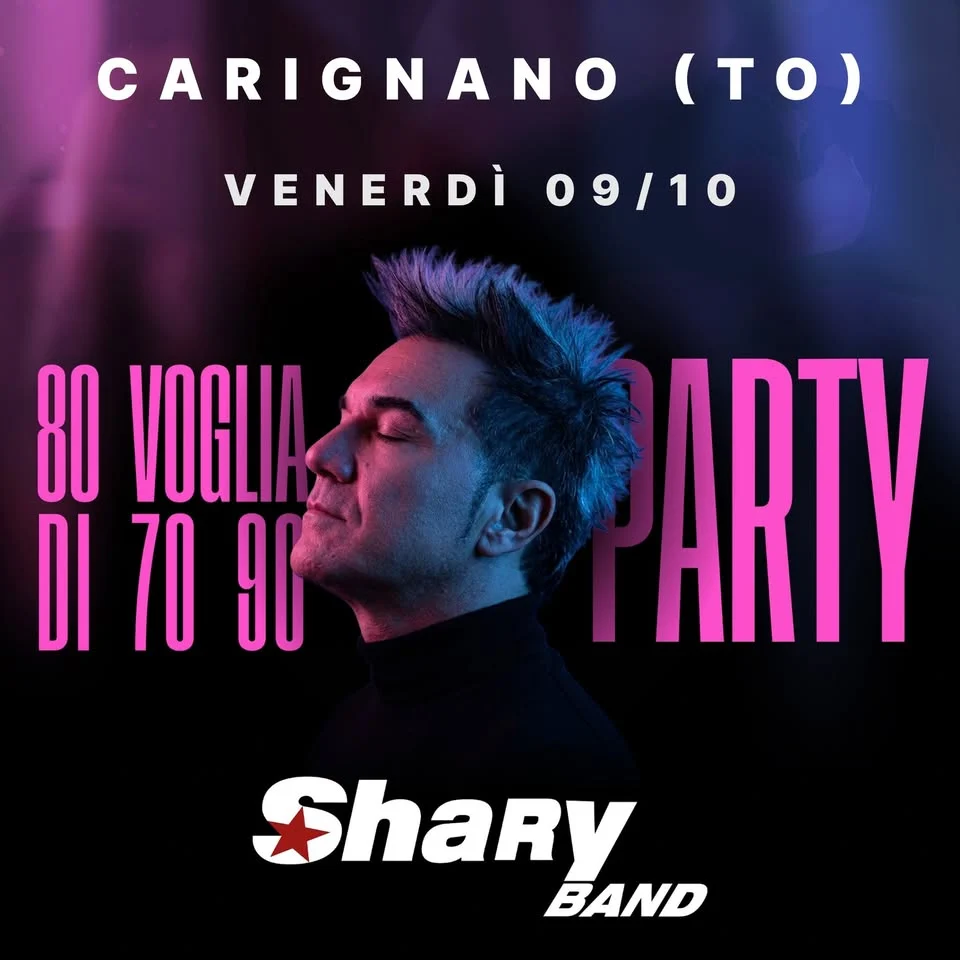 SHARYBAND evento a Carignano 2026