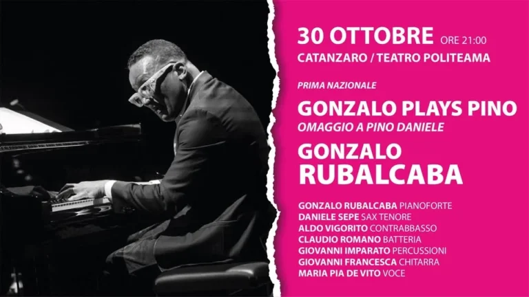Evento Gonzalo Rubalcaba a Catanzaro 2026