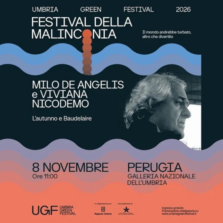 Evento a Perugia: L’autunno e Baudelaire con Milo De Angelis e Viviana…
