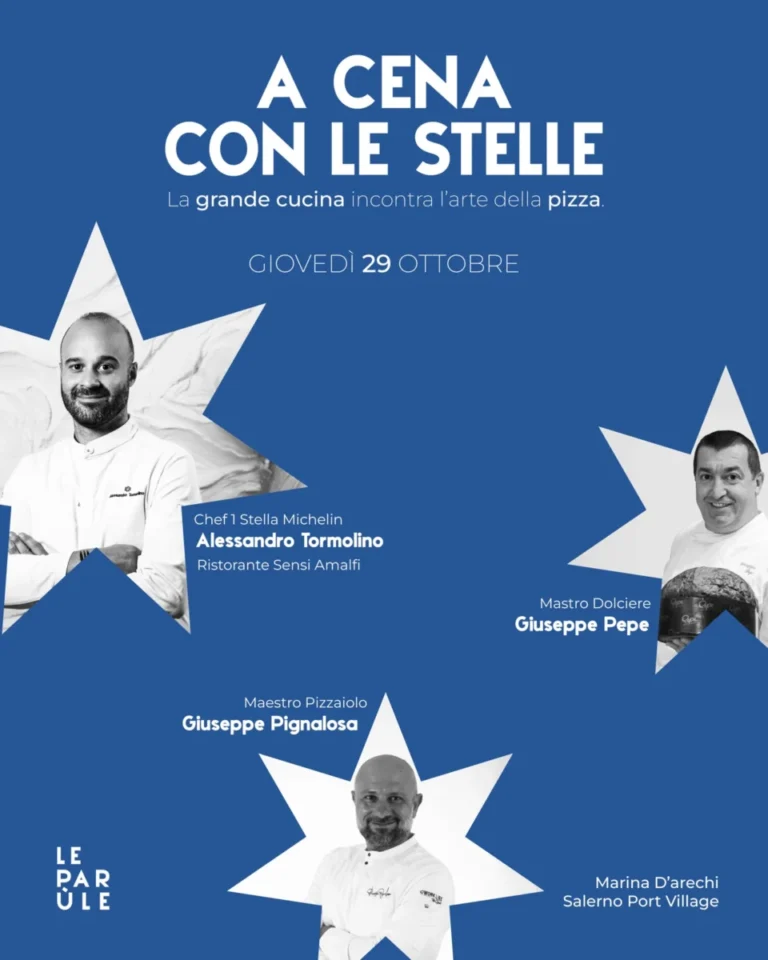 A cena con le Stelle a Le Parùle, Salerno 2026