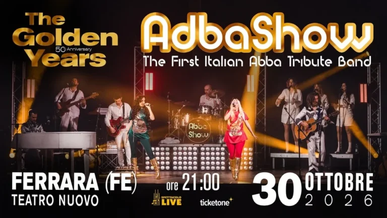 ABBA Show Ferrara 2026 – Teatro Nuovo